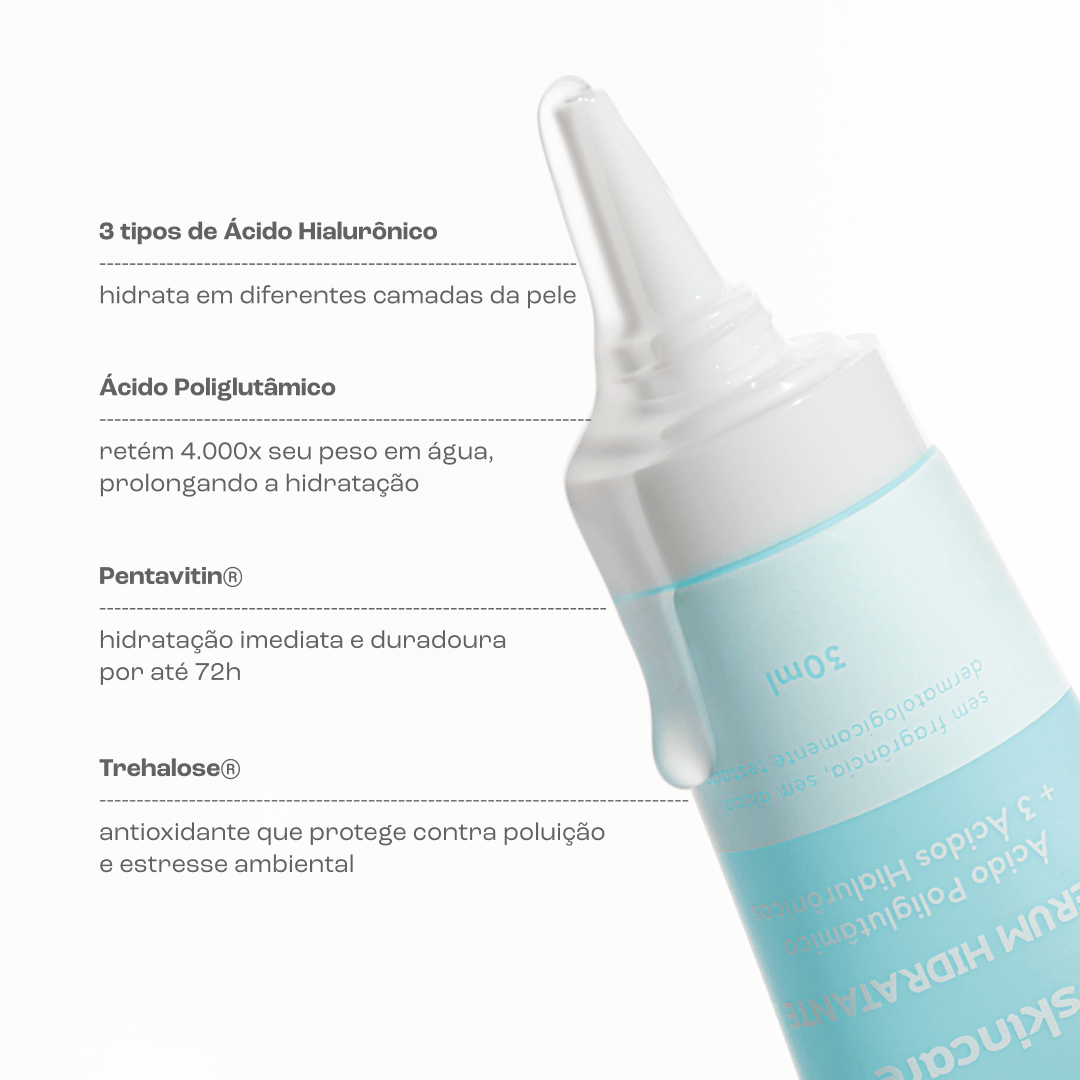 Sérum Hidratante com Ácido Hialurônico